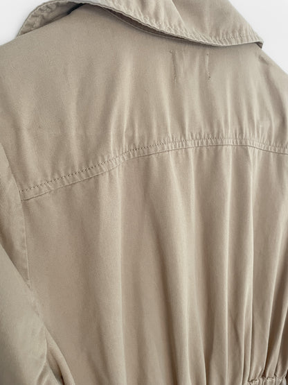 Cotton Jumpsuit in Camel