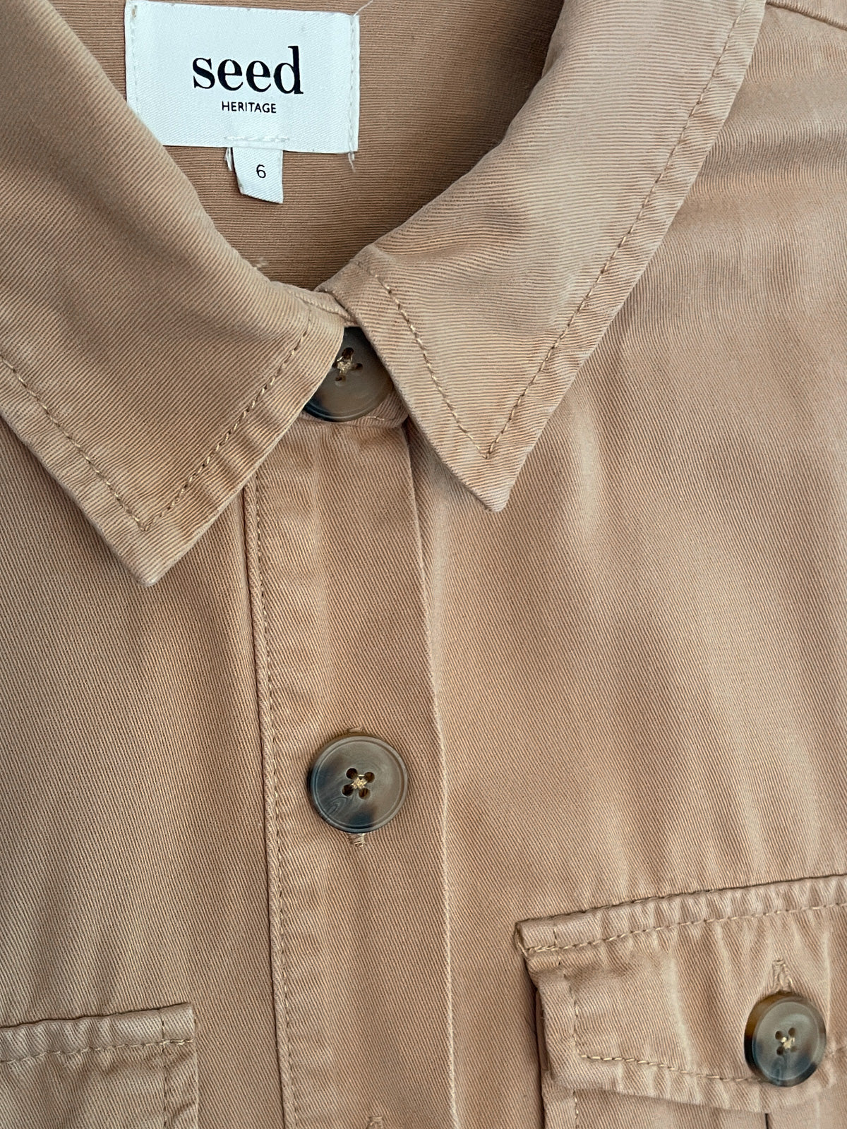 Cotton Jumpsuit in Camel