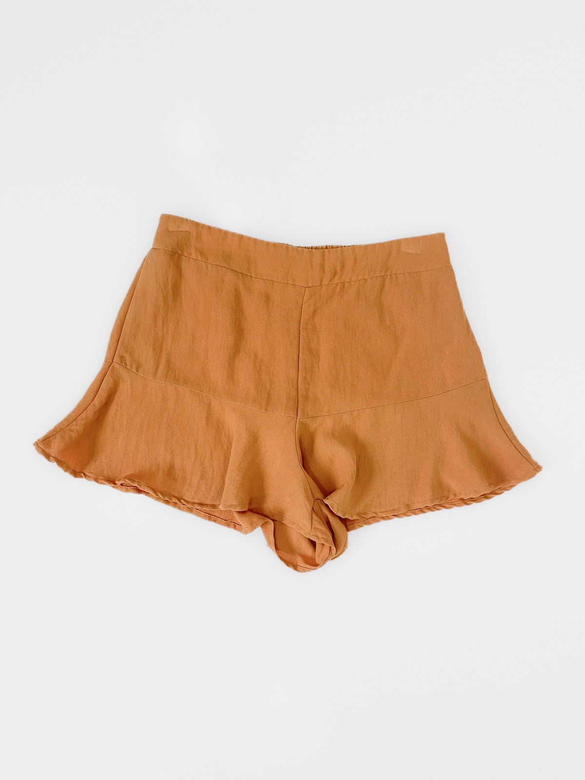 Fluted Rust Shorts