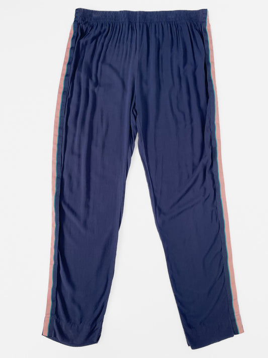 Lightweight Side Stripe Pants in Navy