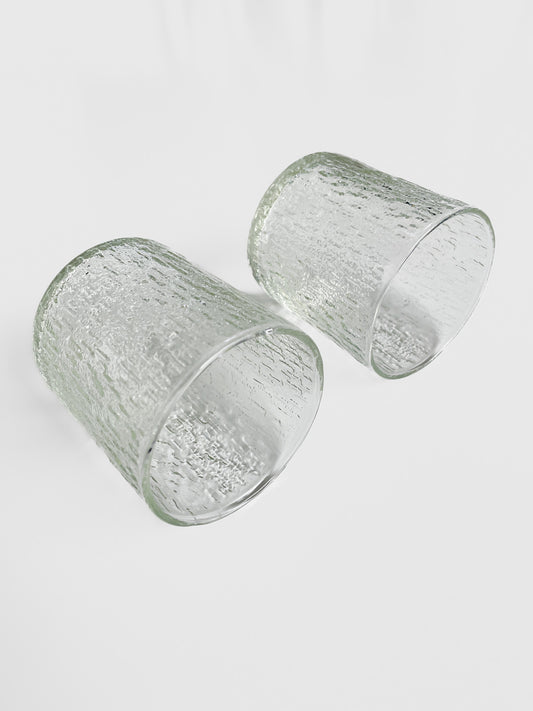 Kaaru "Snowdrift" Glass Tumblers