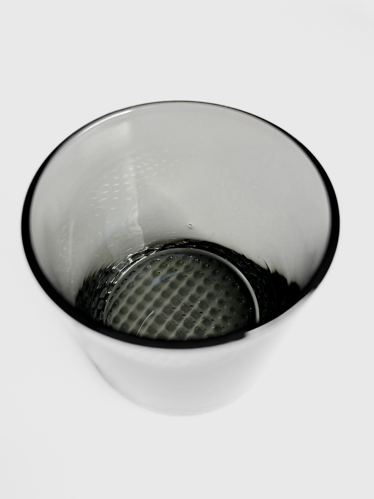 Sundown Black Lowball Whiskey Smoked Glass Tumblers