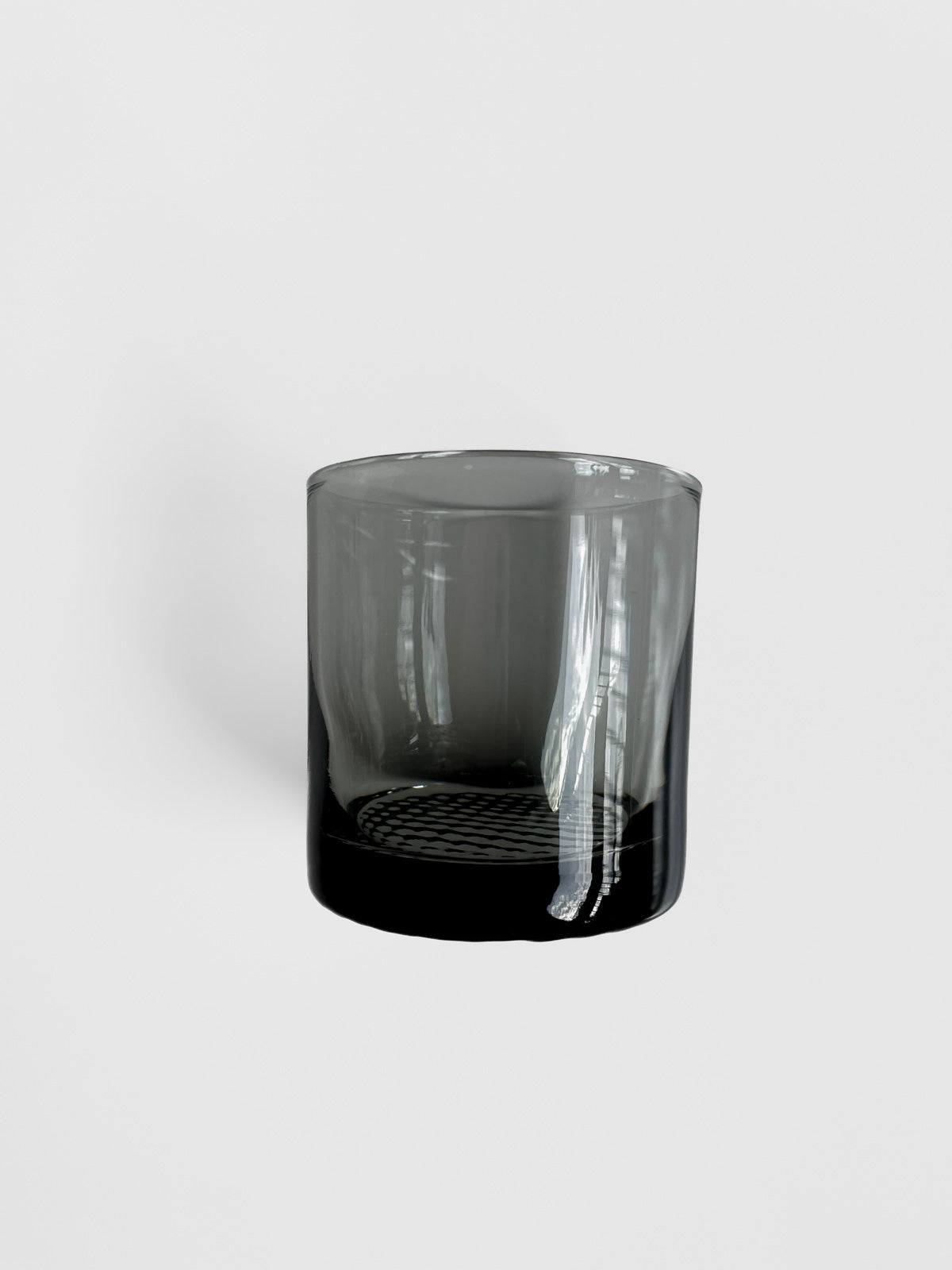 Sundown Black Lowball Whiskey Smoked Glass Tumblers