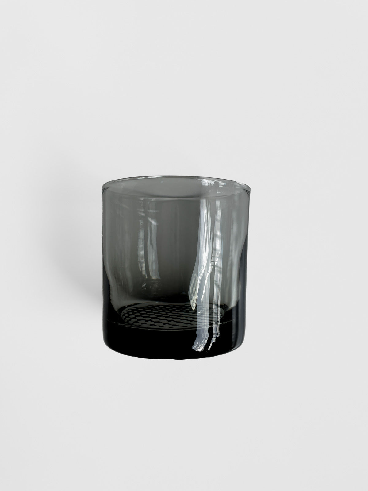 Sundown Black Lowball Whiskey Smoked Glass Tumblers