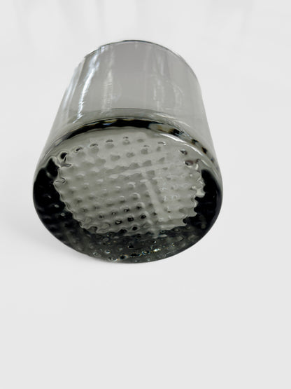Sundown Black Lowball Whiskey Smoked Glass Tumblers