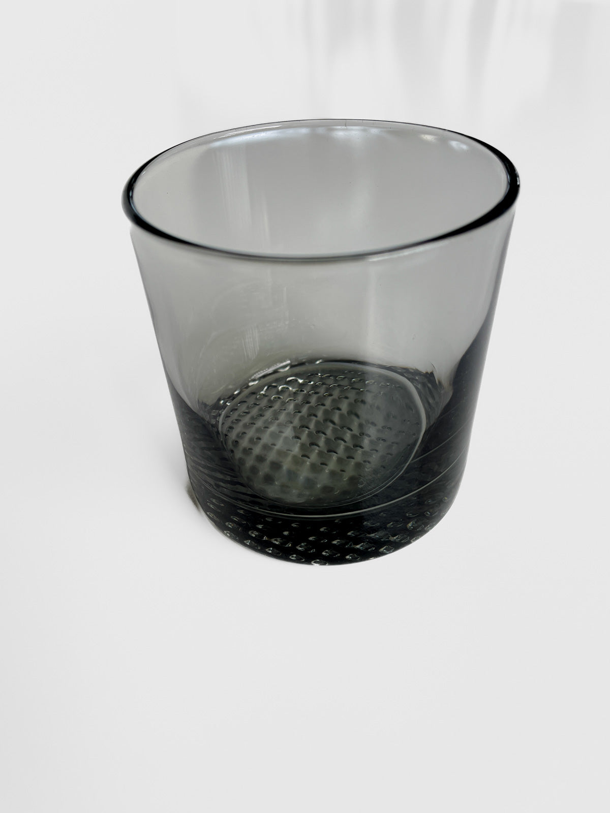 Sundown Black Lowball Whiskey Smoked Glass Tumblers