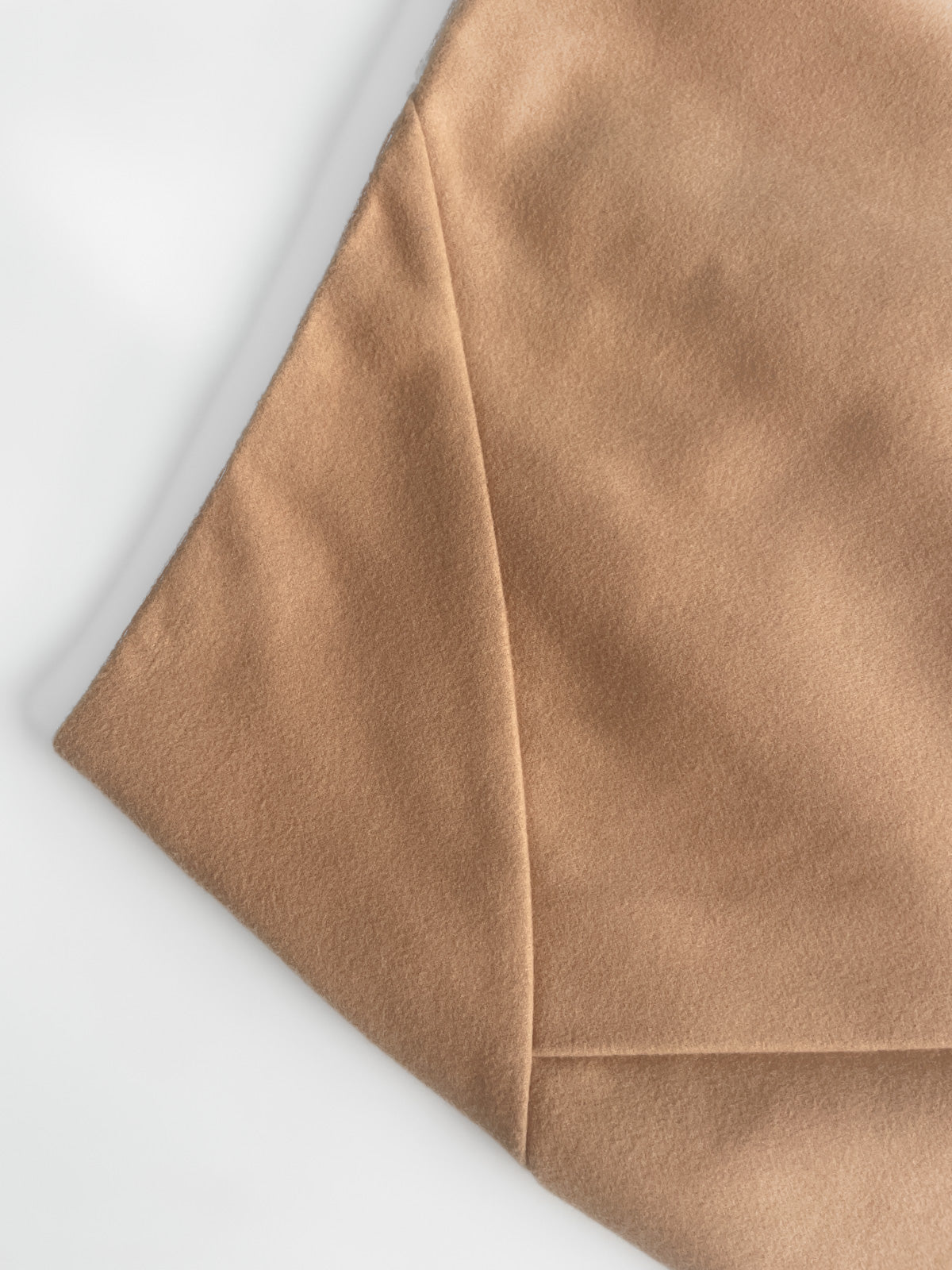 "Clarissa mini wrap skirt in camel"