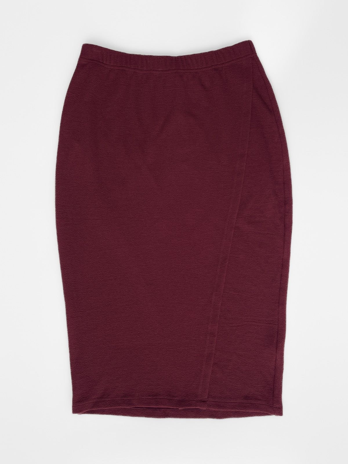 Burgundy "Shanina Wrap Skirt"