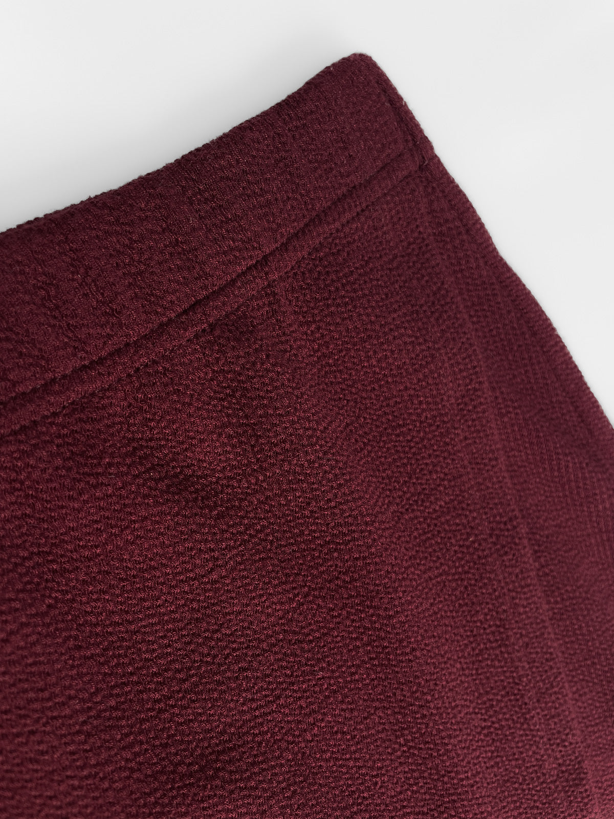 Burgundy "Shanina Wrap Skirt"