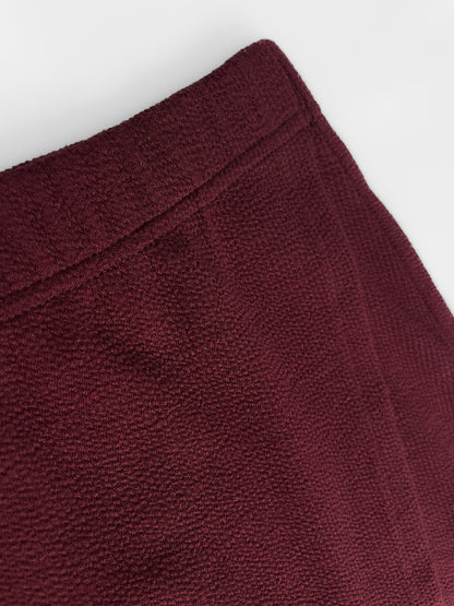 Burgundy "Shanina Wrap Skirt"
