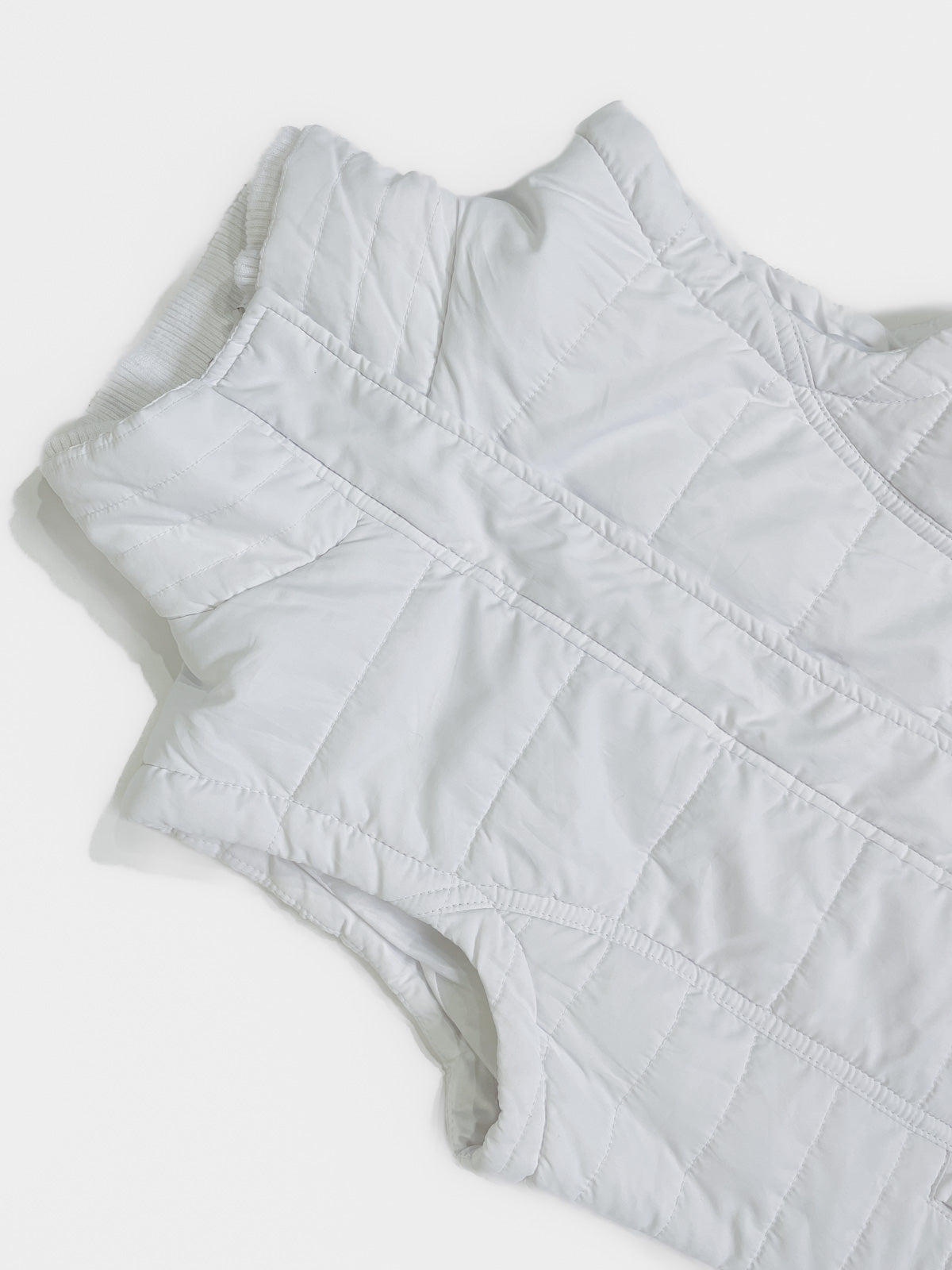 Puffer Vest in White