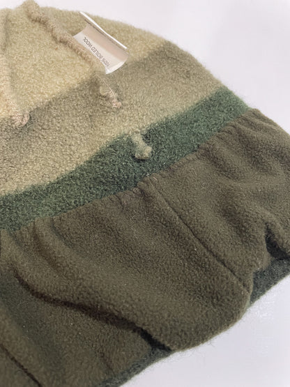 Boiled Wool Green Gradient Beanie