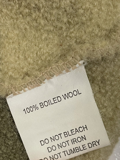 Boiled Wool Green Gradient Beanie