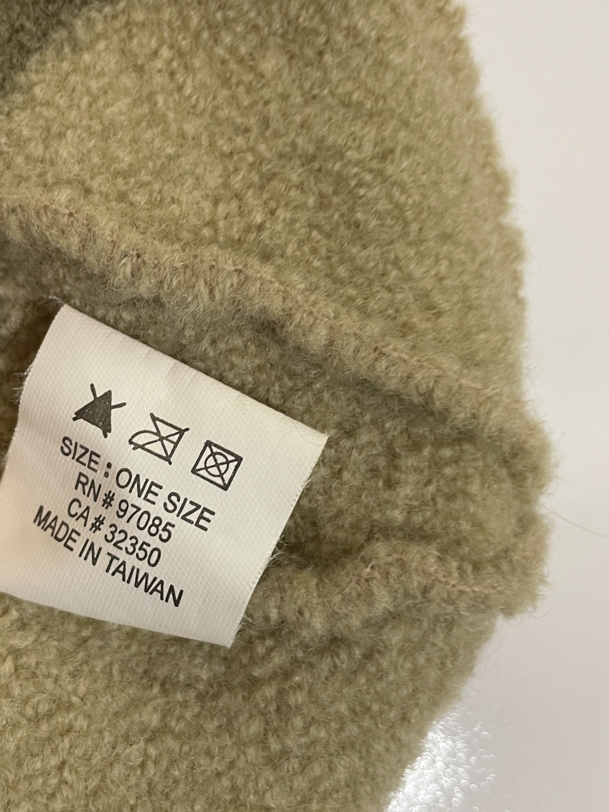 Boiled Wool Green Gradient Beanie