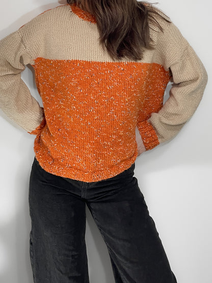 Pumpkin Spice Woollen Knit Jumper