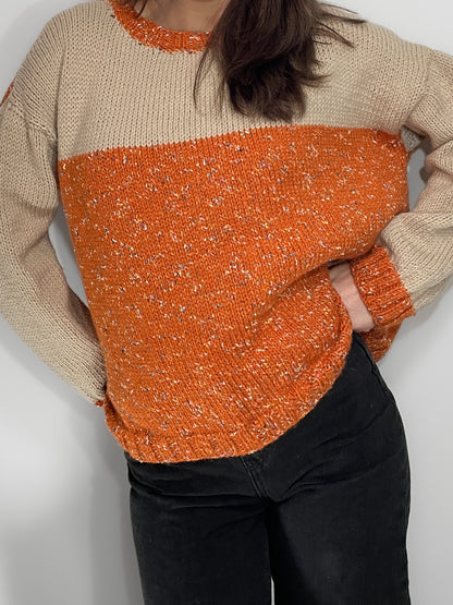 Pumpkin Spice Woollen Knit Jumper