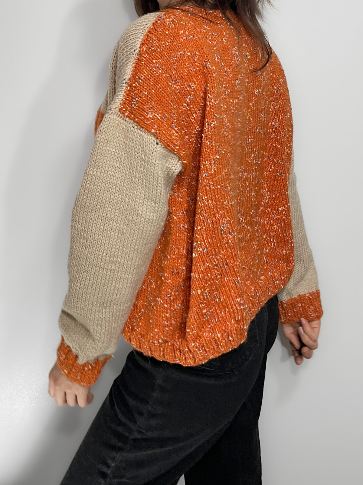 Pumpkin Spice Woollen Knit Jumper