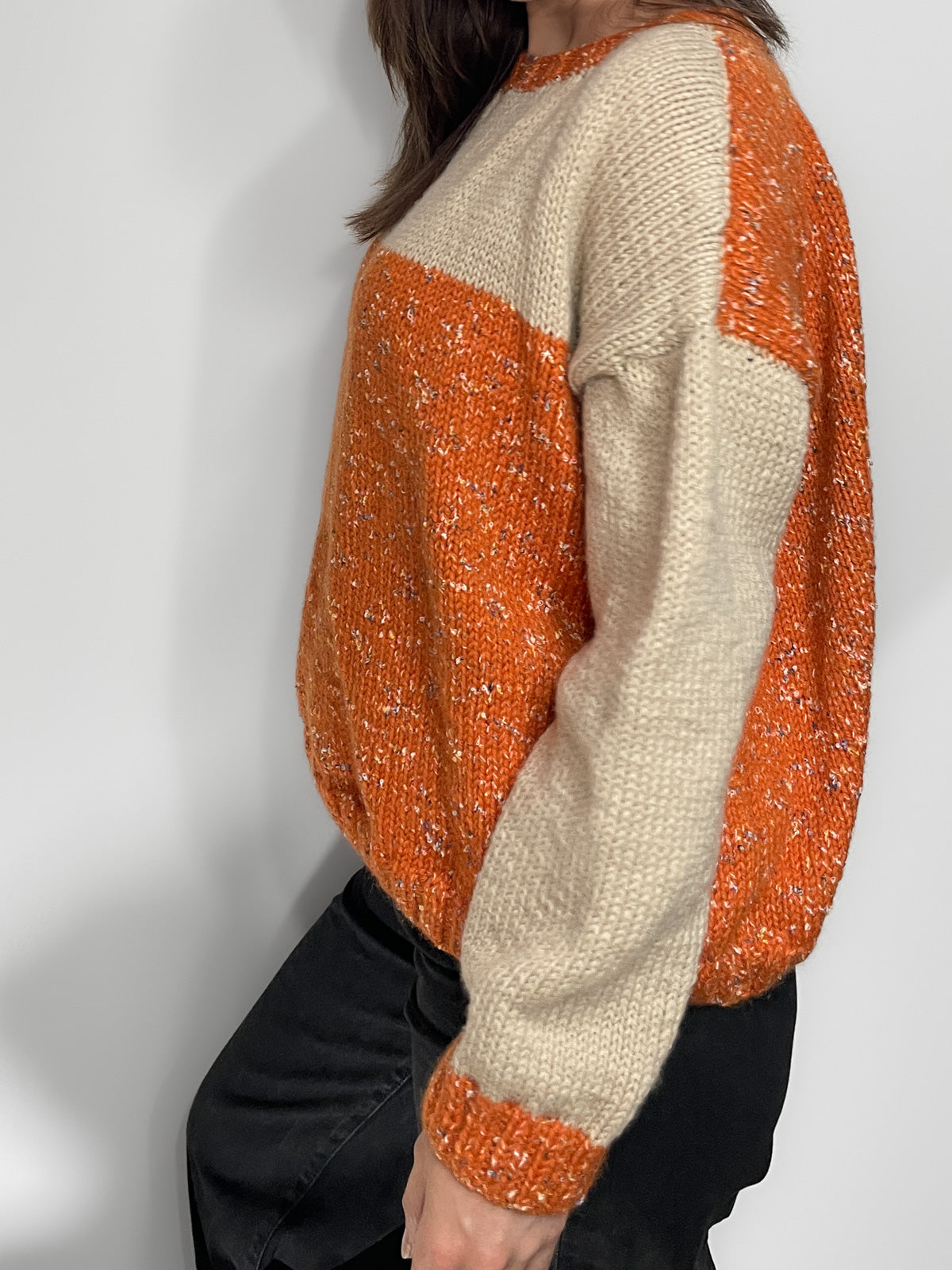 Pumpkin Spice Woollen Knit Jumper