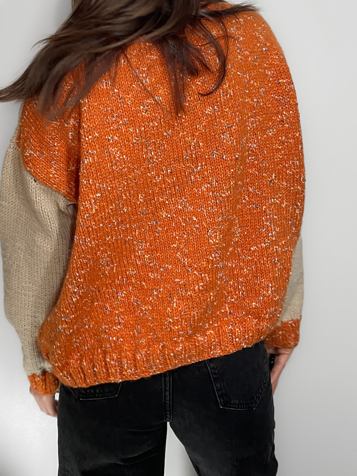 Pumpkin Spice Woollen Knit Jumper
