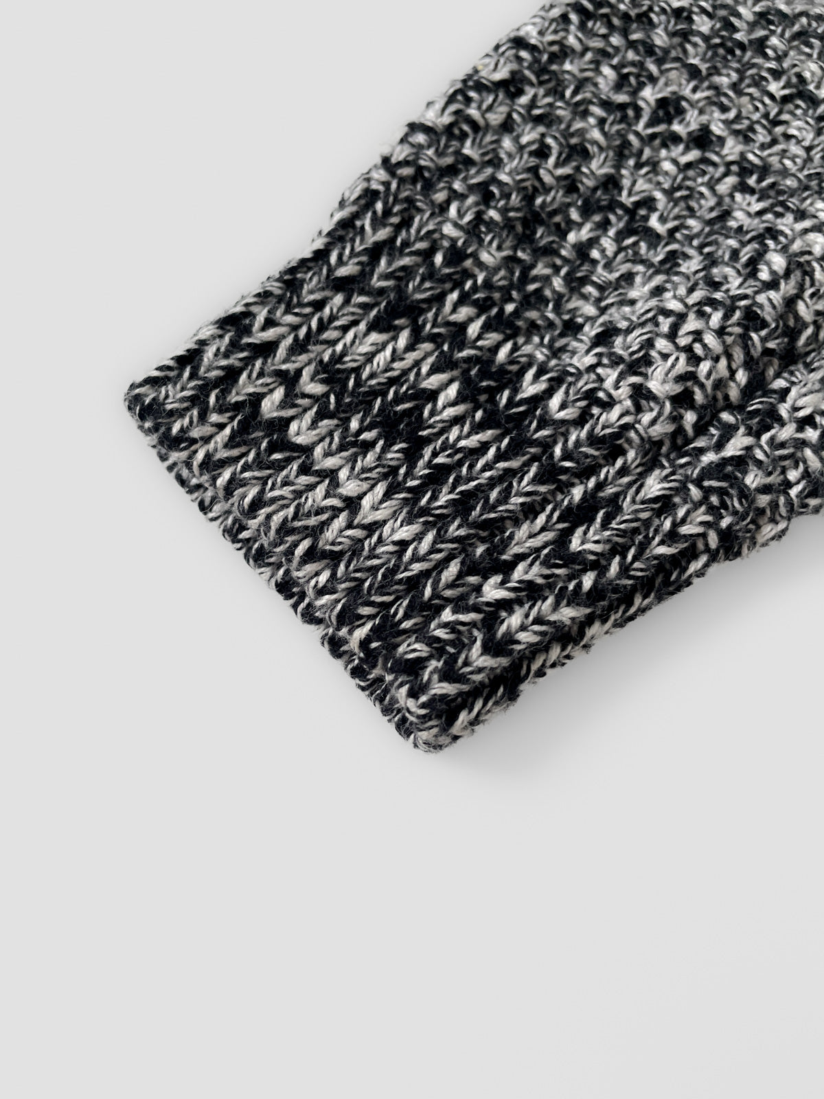 Cotton Cashmere Knit Sweater Dress in Grey Marle