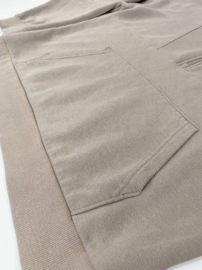 Taupe Funnel Neck Quarter Zip Jumper