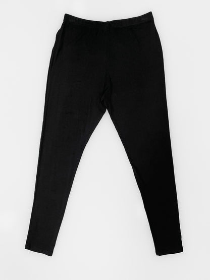 Basic Cotton Leggings in Black