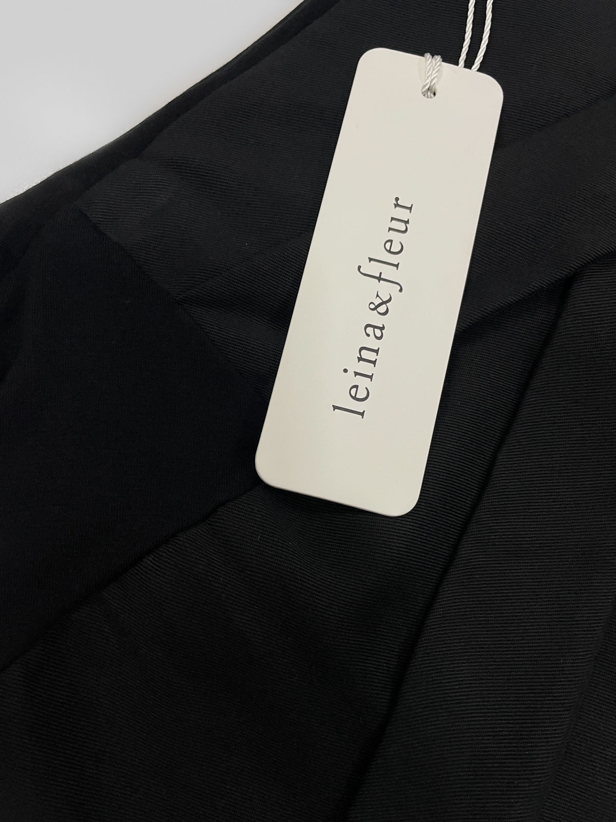 Lyocell Tie Waist Soft Trousers in Black