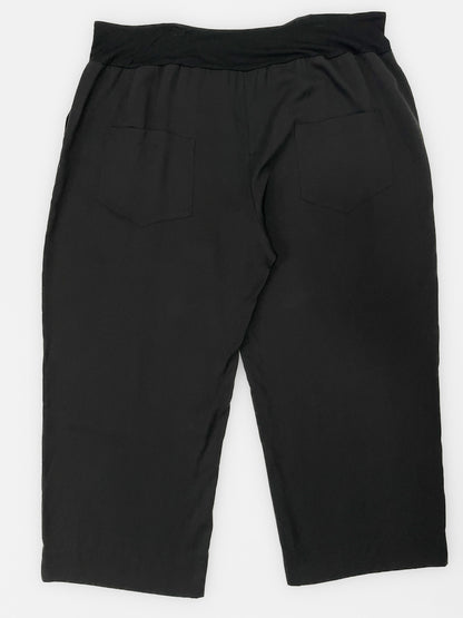 Lyocell Tie Waist Soft Trousers in Black