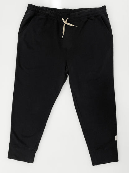 Fundamental Victoria Thick Cotton Track Pants in Black