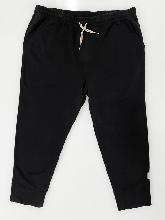 Fundamental Victoria Thick Cotton Track Pants in Black