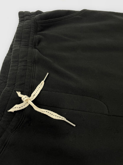 Fundamental Victoria Thick Cotton Track Pants in Black