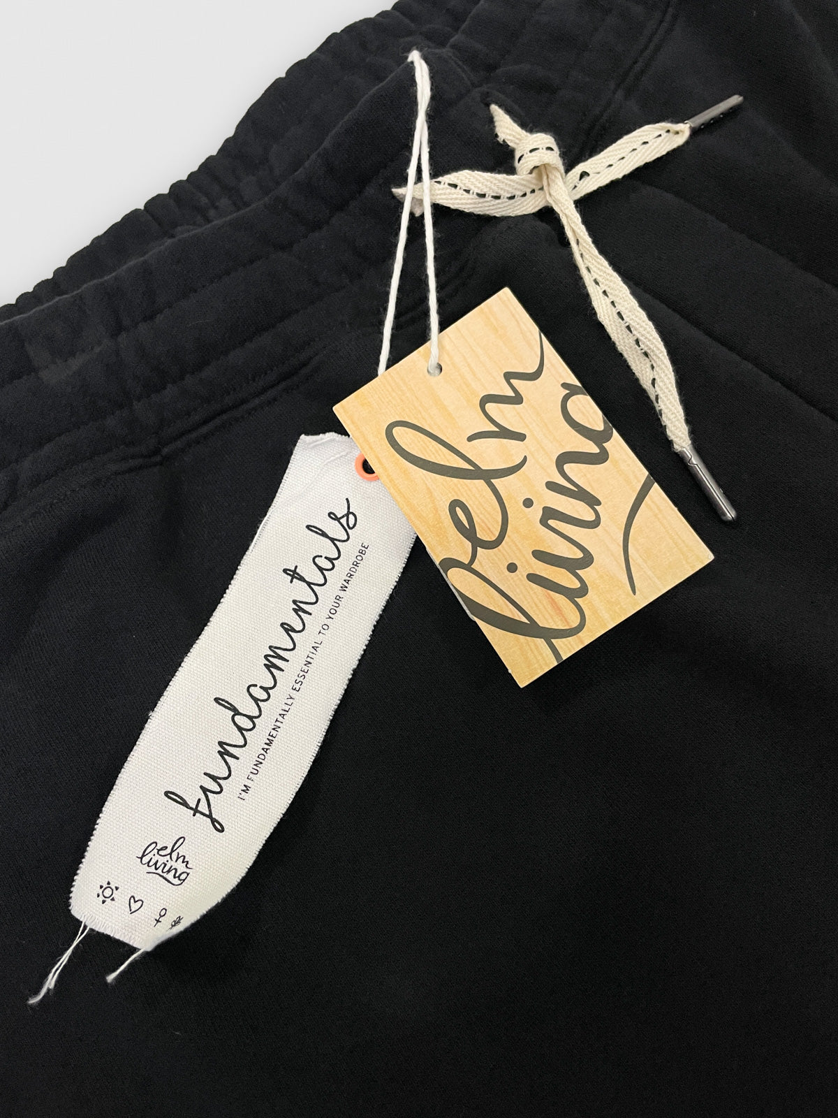 Fundamental Victoria Thick Cotton Track Pants in Black
