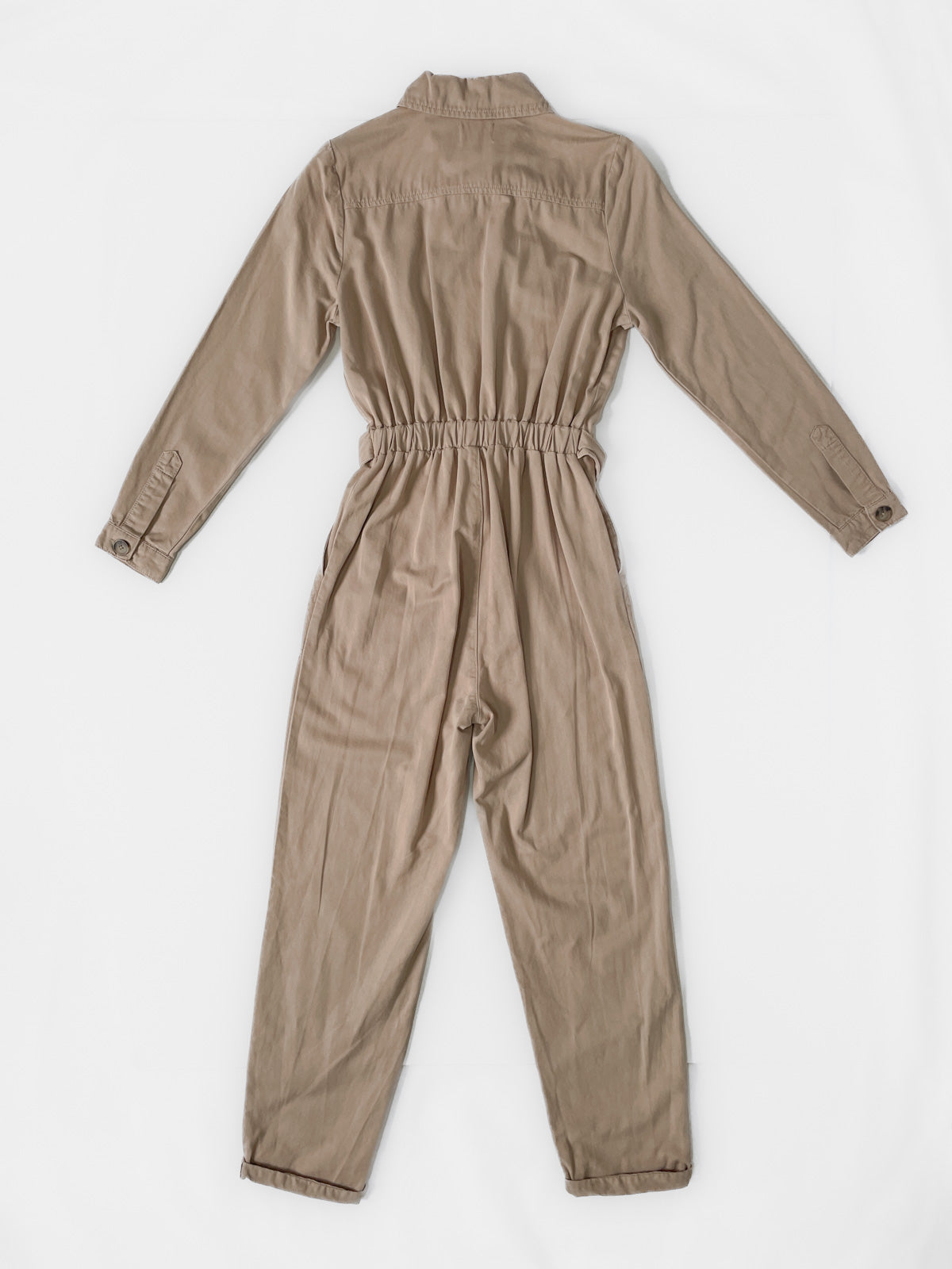 Cotton Jumpsuit in Camel