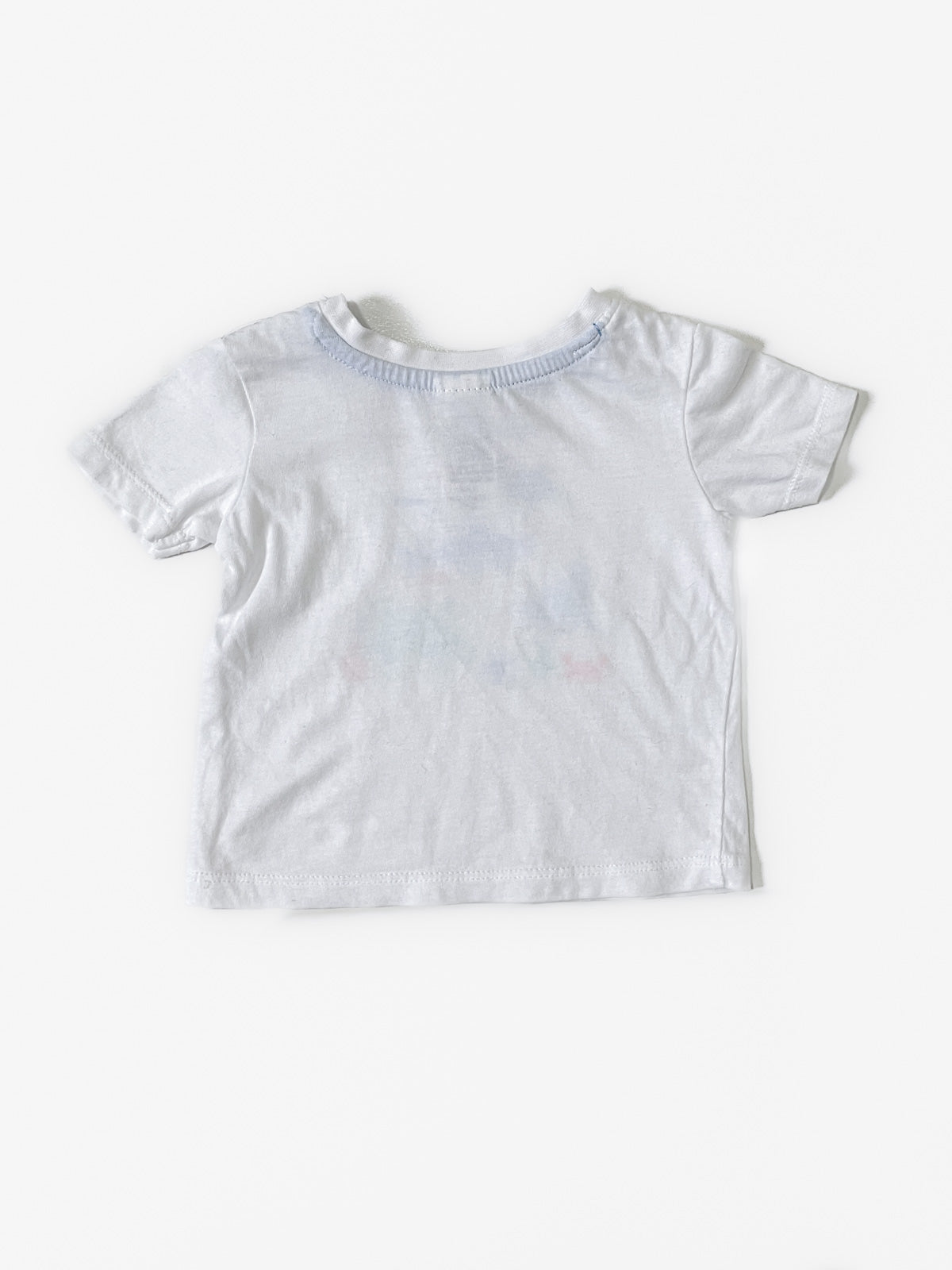 "Let's Explore the Ocean" White Printed Cotton Tee