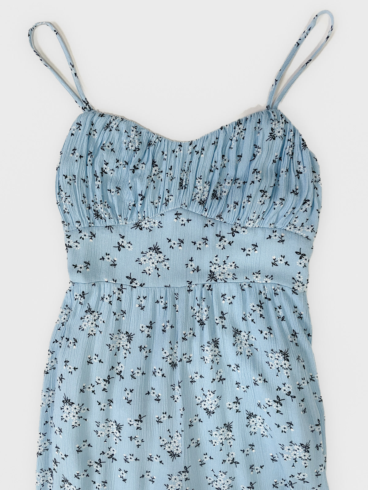 Blue Ditsy Floral Wide Leg Jumpsuit