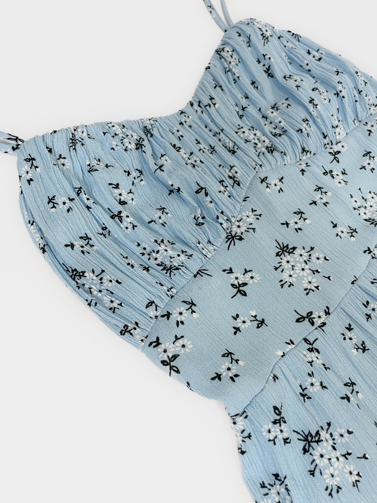 Blue Ditsy Floral Wide Leg Jumpsuit