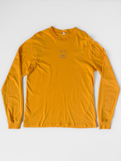 "Forge Ahead" Mustard Lucky Cat Long Sleeve Tee