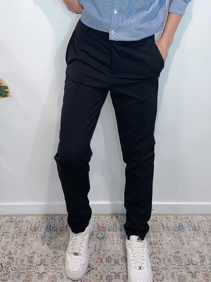 Stretch Dress Pants in Dark Navy