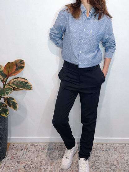 Stretch Dress Pants in Dark Navy