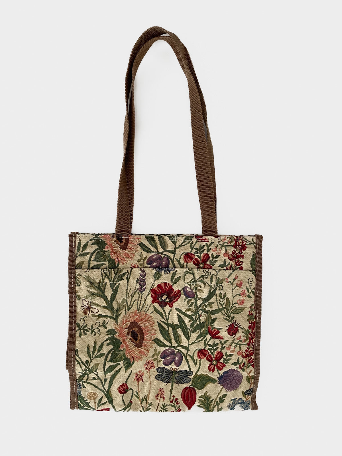 Garden Floral Jacquard Tapestry Handbag