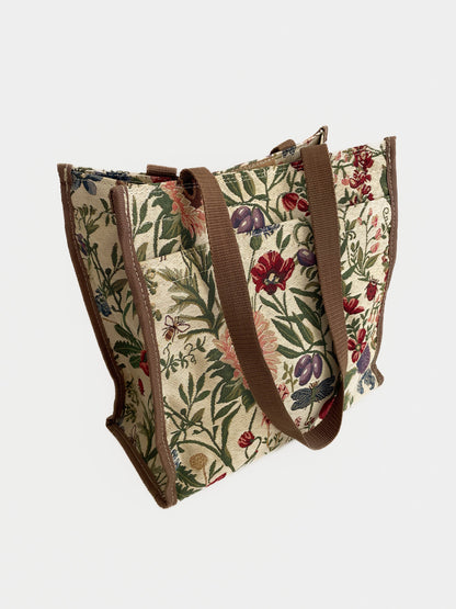 Garden Floral Jacquard Tapestry Handbag