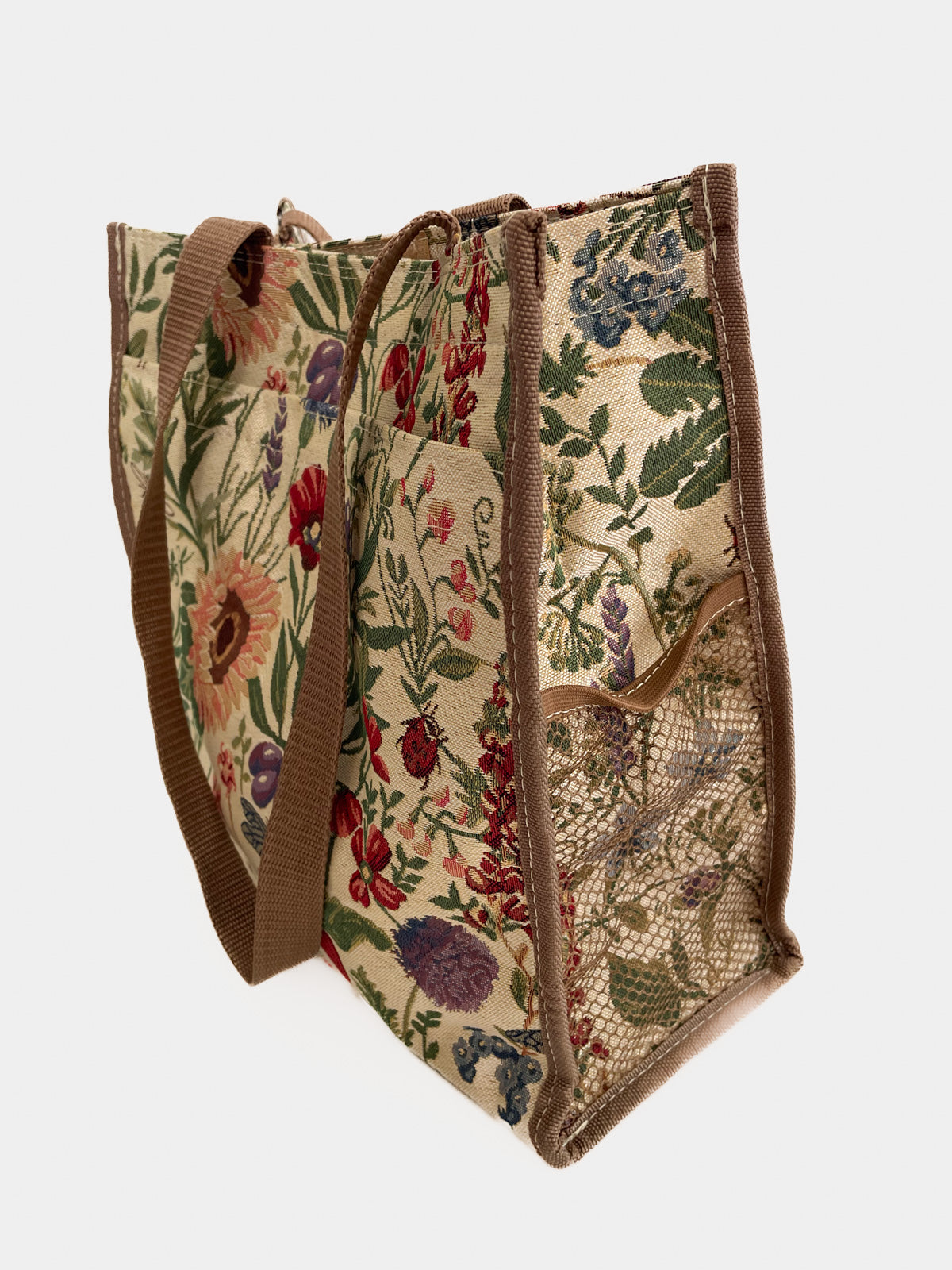 Garden Floral Jacquard Tapestry Handbag