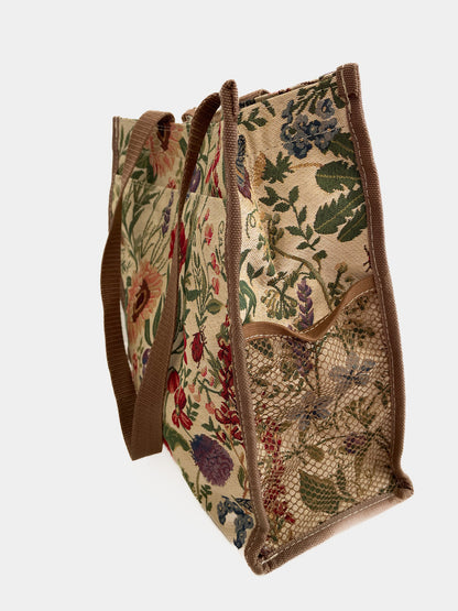 Garden Floral Jacquard Tapestry Handbag