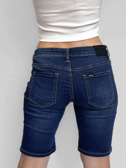 Dark Wash Denim Riders by Lee Knee Length Jort Short