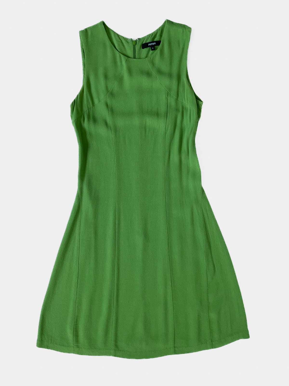 Emerald Green Fit and Flare Sleeveless Dress