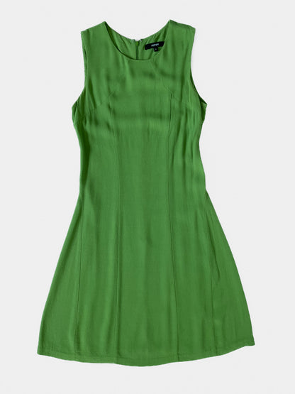Emerald Green Fit and Flare Sleeveless Dress