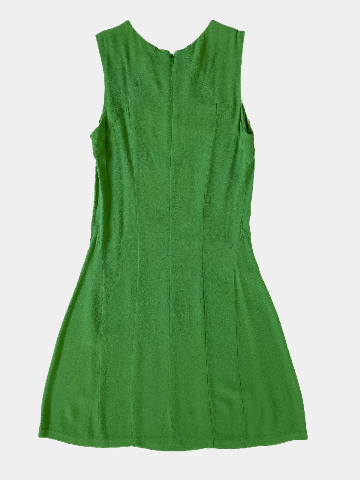 Emerald Green Fit and Flare Sleeveless Dress