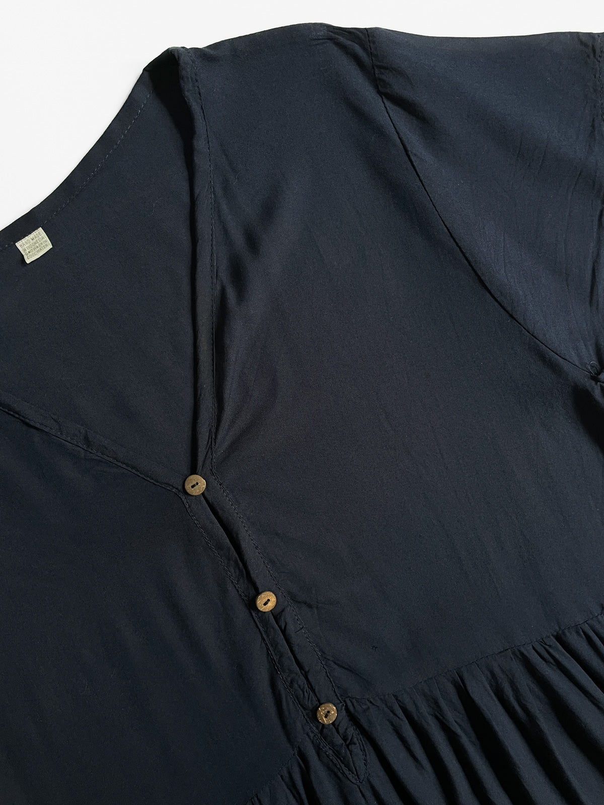 Handmade Navy Babydoll Dress