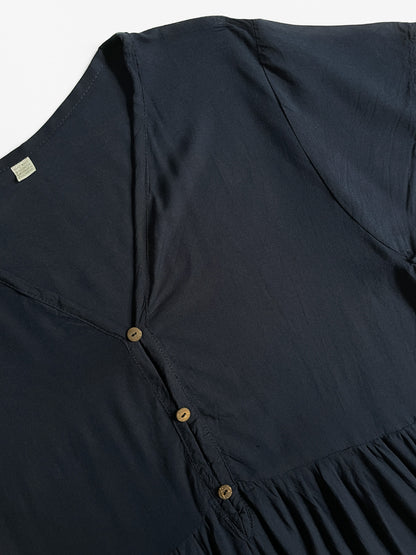Handmade Navy Babydoll Dress