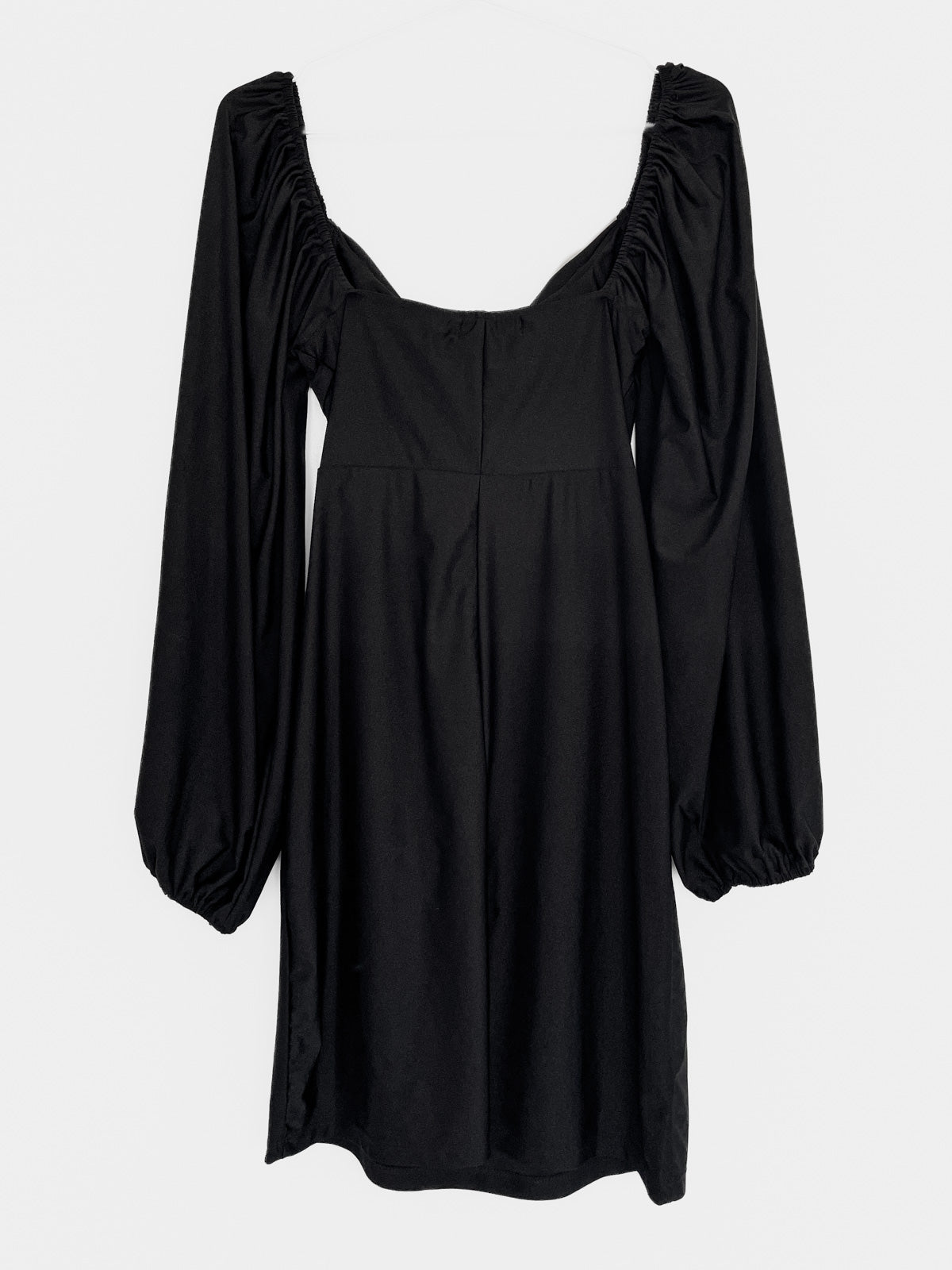 Black Long Sleeve Corset Mini Dress